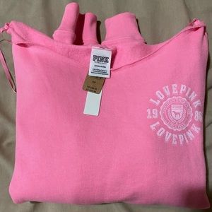 Small VS pink crop sweater